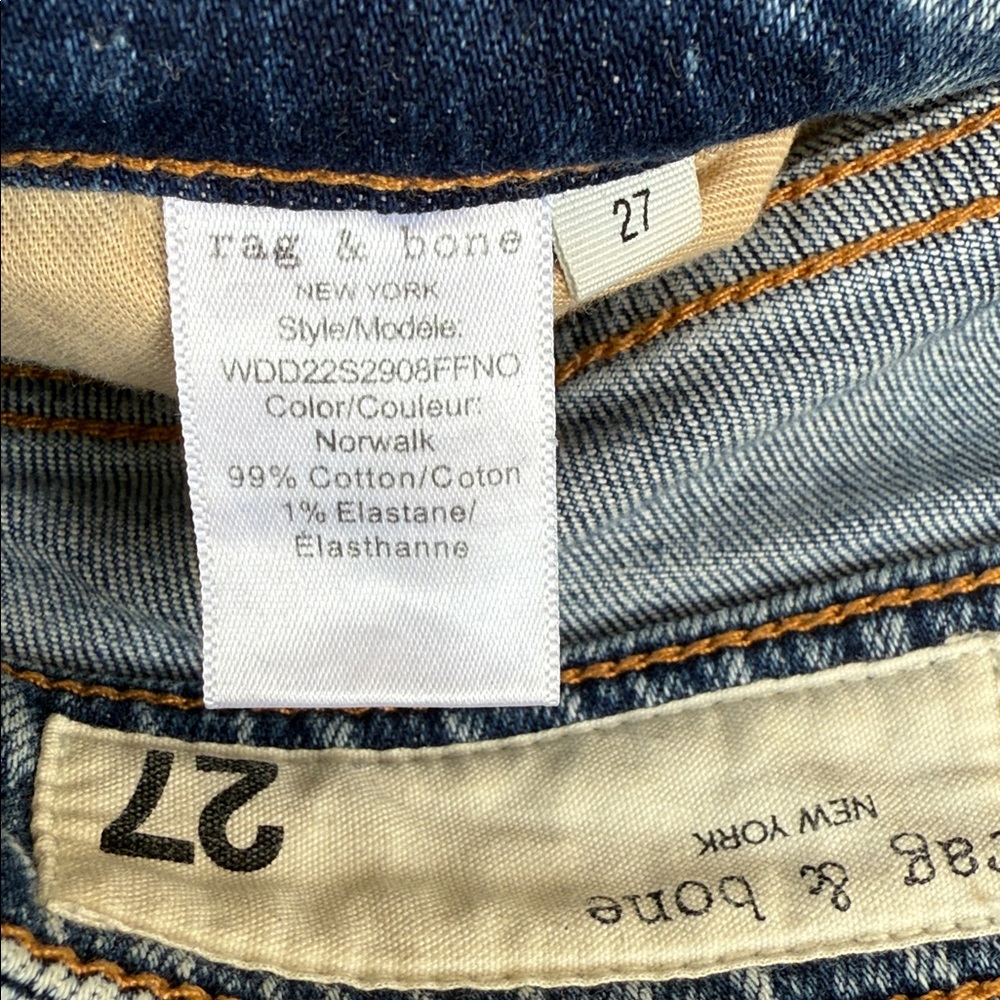 Rag and bone Blue jeans with logo - Picture 5 of 5